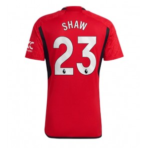 Maillot de foot Manchester United Luke Shaw #23 Domicile 2023-24 Manches Courte